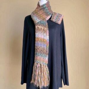 Brazen Scarf and Headband in a beautiful mix of soft, colorful yarns. Like new.